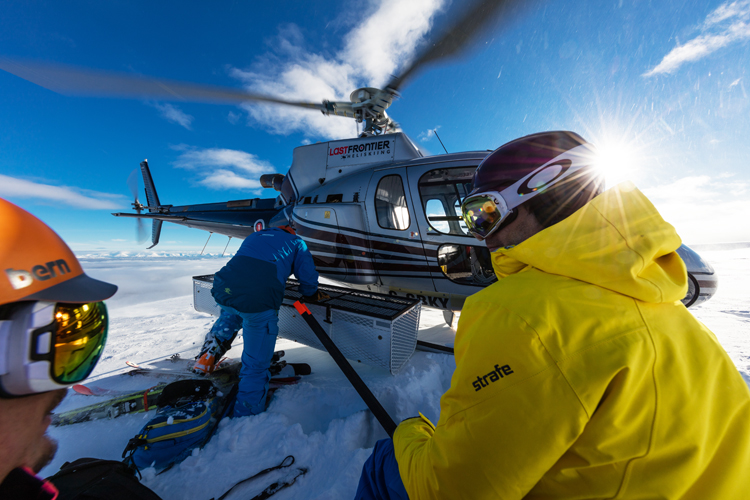 On Top of the World at Last Frontier Heliskiing